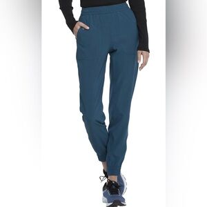 Dickies Retro Women Scrubs Pant Mid Rise Jogger DK050, Blue/Teal